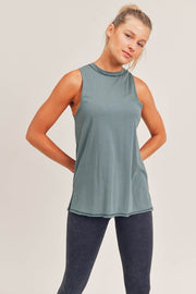 Gathered Back Flow Tank Top