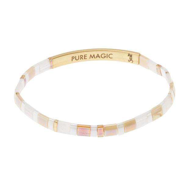 Good Karma Miyuki Bracelet | Pure Magic - Neutral/Gold