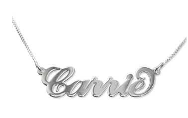 Sterling Silver Monogram Name Necklace